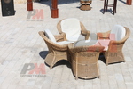 Маса и стол от естествен ратан с дълъг срок на използваемост